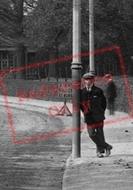 Leaning On Lamp Post, Rainsford Road 1906, Chelmsford