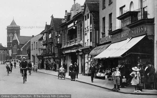 Photo of Chelmsford, Shops In Moulsham Street 1919