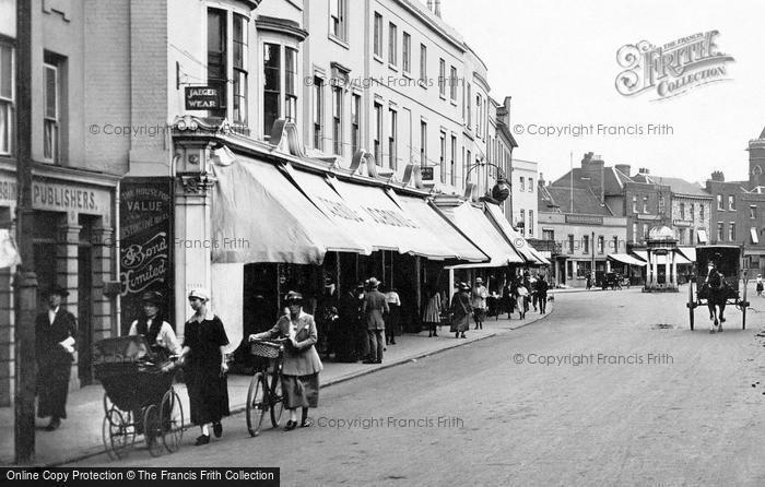 Photo of Chelmsford, Shops In The High Street 1919
