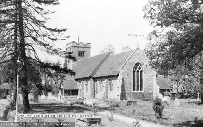 Photo of Chelmsford, Springfield Church c.1965