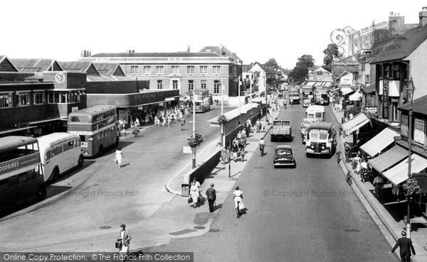 Photo of Chelmsford, The Bus Station c.1955