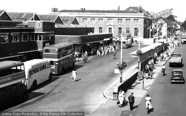 Photo of Chelmsford, The Bus Station c.1955