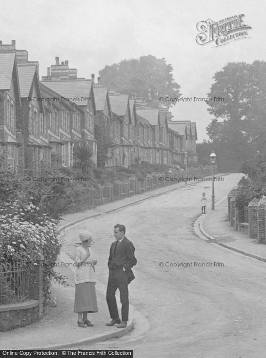 Photo of Chelston, Couple At Sherwell Hill 1920