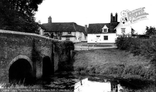 Photo of Chelsworth, The Bridge And Peacock Inn c.1960