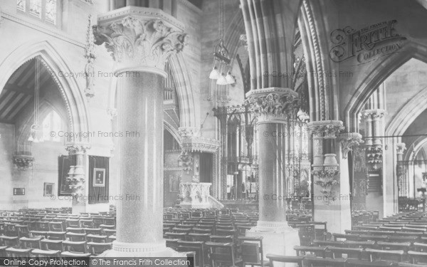 Photo of Cheltenham, All Saints Church Interior, Across The Nave 1912