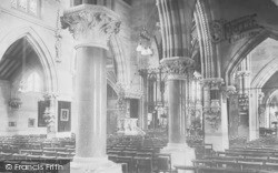 All Saints Church Interior, Across The Nave 1912, Cheltenham