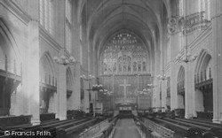 College Chapel Interior 1901, Cheltenham