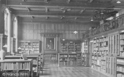 Ladies College, Library Interior 1912, Cheltenham