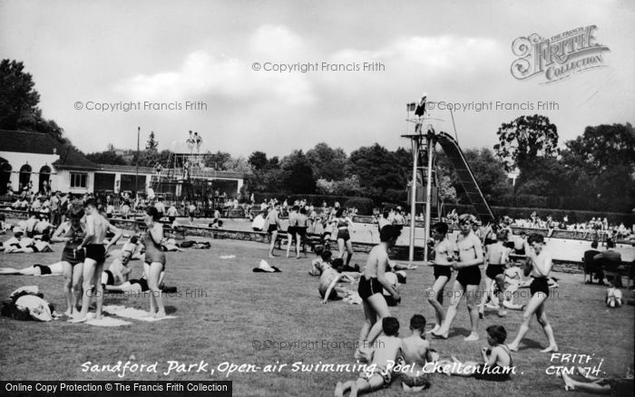 Photo of Cheltenham, Sandford Park, Open Air Swimming Pool c.1955