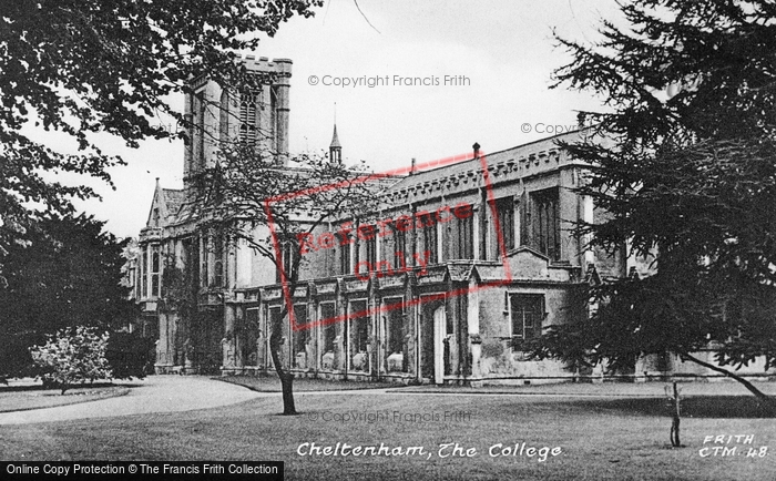 Photo of Cheltenham, The College c.1950