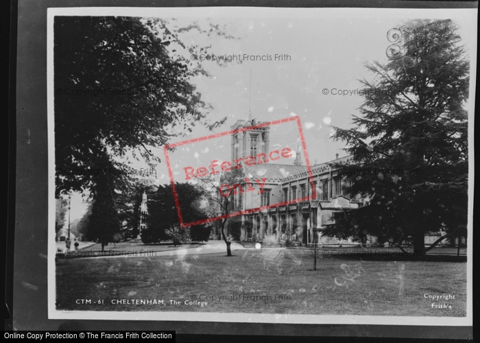 Photo of Cheltenham, The College c.1955