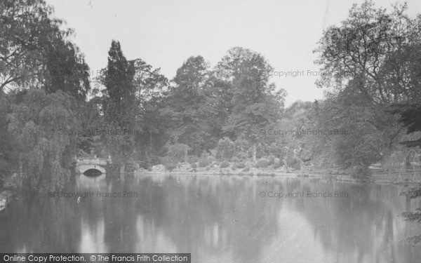 Photo of Cheltenham, The Lake, Pittville Gardens c.1950