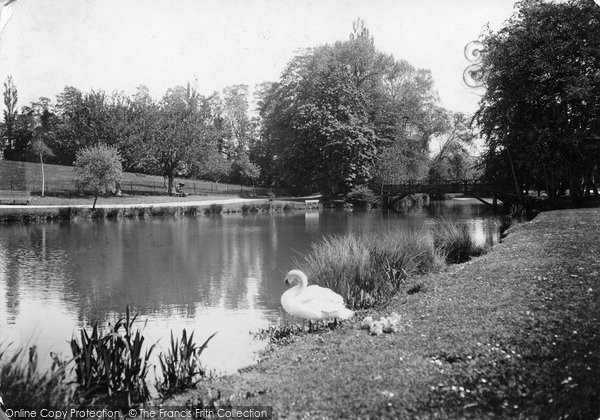 Photo of Cheltenham, The Lake, Pittville Park c.1880