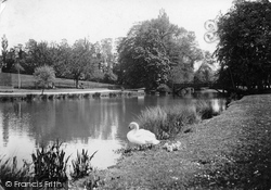 The Lake, Pittville Park c.1880, Cheltenham