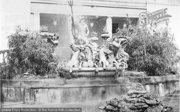 Photo of Cheltenham, The Promenade Fountain c.1950
