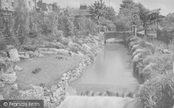 The River Chelt, Sandford Park  1931, Cheltenham
