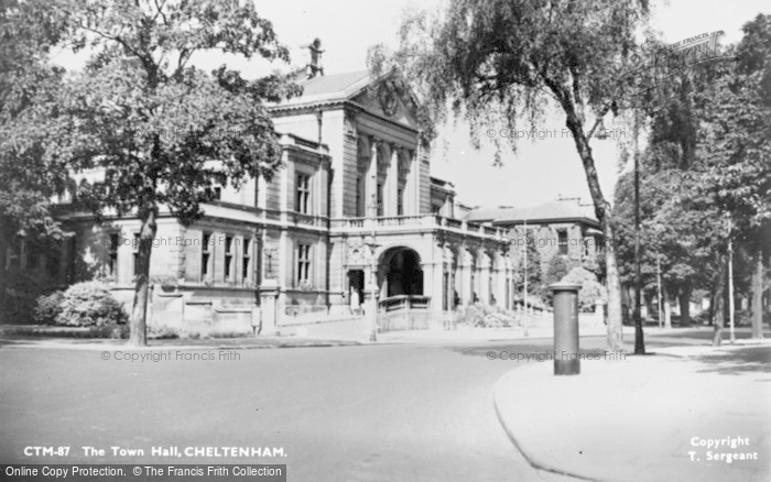 Photo of Cheltenham, The Town Hall c.1955