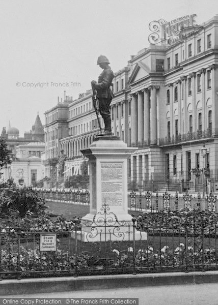 Photo of Cheltenham, The Upper Promenade, Boer War Memorial 1907