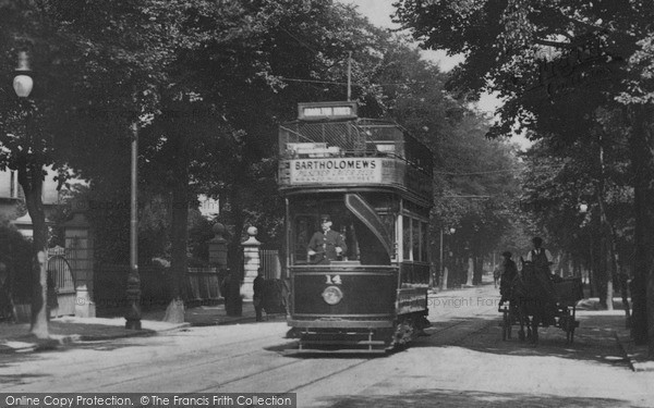 Photo of Cheltenham, Tram In London Road 1906