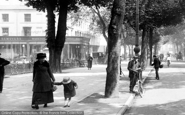Photo of Cheltenham, Walking Down The Promenade 1923