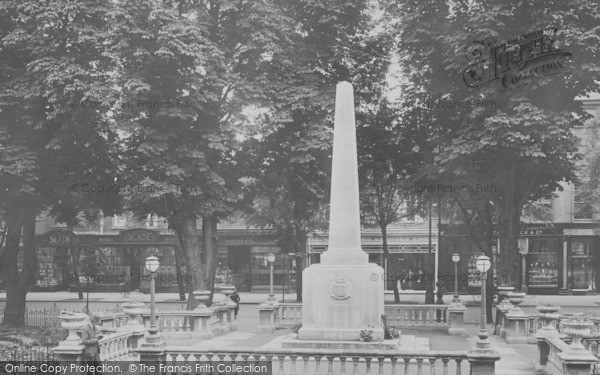 Photo of Cheltenham, War Memorial And Promenade 1923