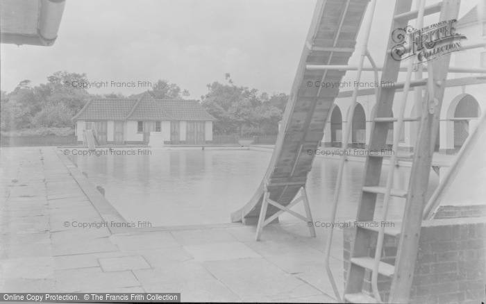 Photo of Chelwood Gate, The Camp Swimming Pool c.1950