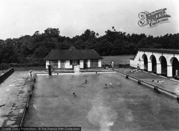 Photo of Chelwood Gate, The Camp Swimming Pool c.1950