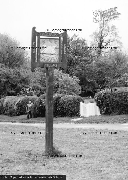 Photo of Chenies, The Village Sign c.1955