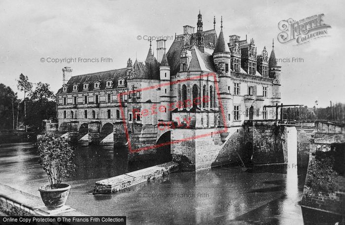 Photo of Chenonceaux, Chateau De Chenonceau Over The River Cher c.1930