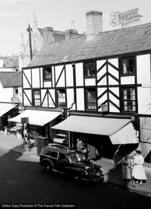 Photo of Chepstow, A Morris Minor On Moor Street 1957
