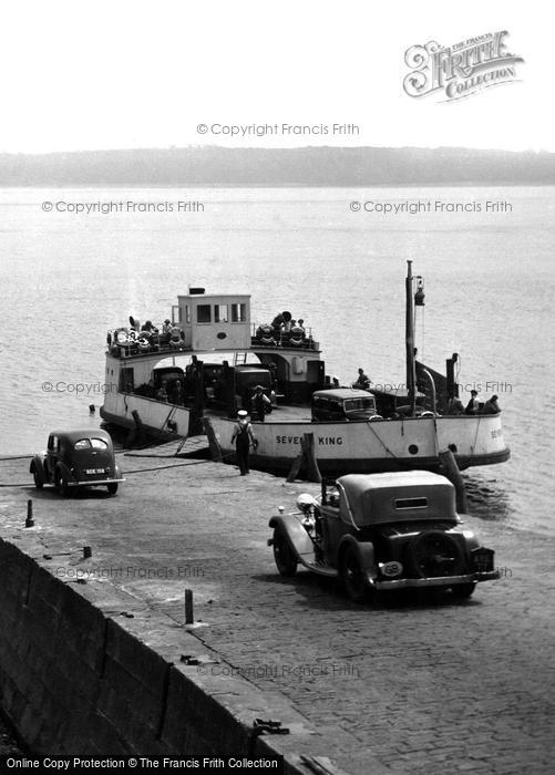 Photo of Chepstow, Cars Boarding Severn Ferry 1936