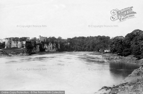 Photo of Chepstow, Castle From Bridge 1893