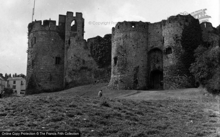 Photo of Chepstow, Castle, The Gatehouse And Walls 1955