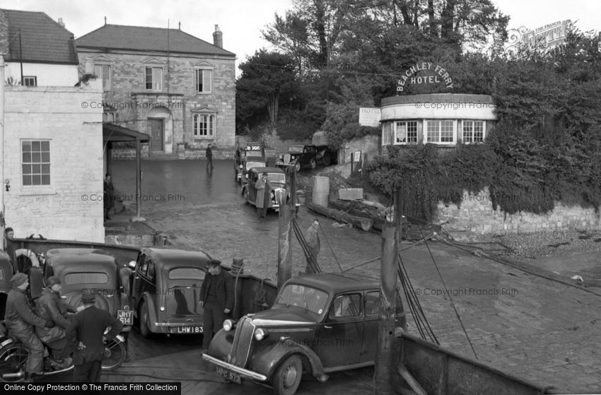 Chepstow, Disembarking from Beachley Ferry 1950