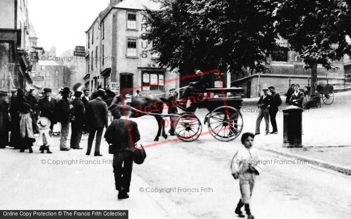 Photo of Chepstow, Locals In Beaufort Square 1906