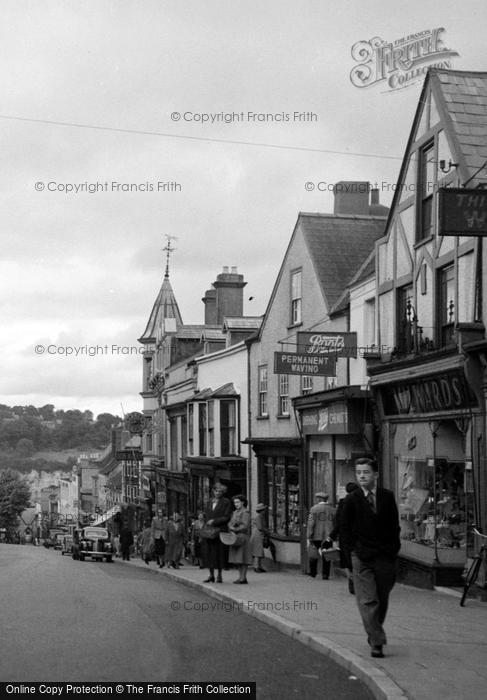 Photo of Chepstow, Shops On High Street c.1950