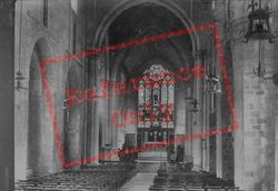 St Mary's Church, Interior 1906, Chepstow