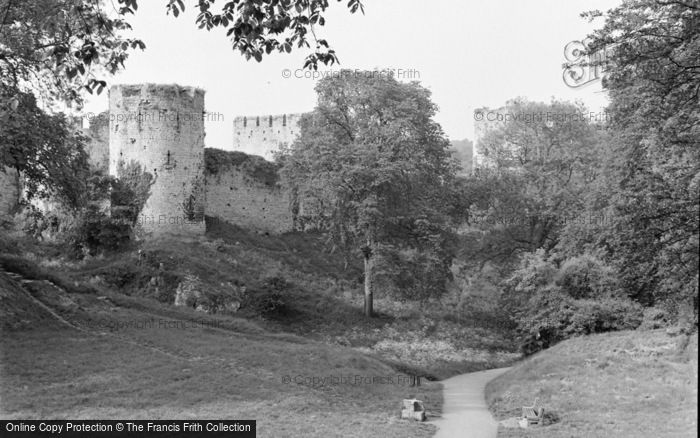 Photo of Chepstow, The Castle From The Dell 1957