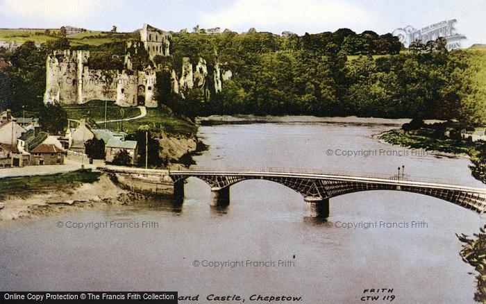 Photo of Chepstow, The River And Castle 1893
