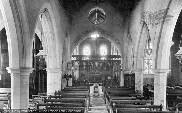 Photo of Cheriton, Church Interior 1918