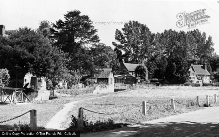 Photo of Cheriton, The Green And Old Smithy c.1955