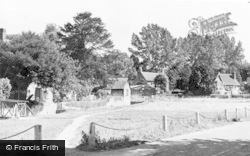 The Green And Old Smithy c.1955, Cheriton