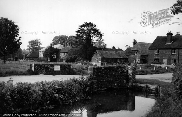 Photo of Cheriton, The River Itchen By The Post Office c.1955