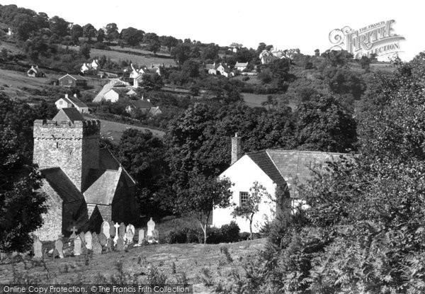 Photo of Cheriton, The Village And St Cadoc's Church 1937