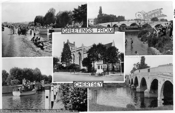 Photo of Chertsey, Composite c.1955