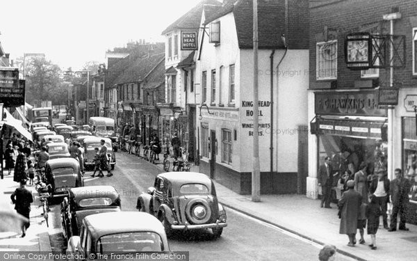 Photo of Chertsey, Guildford Street 1954