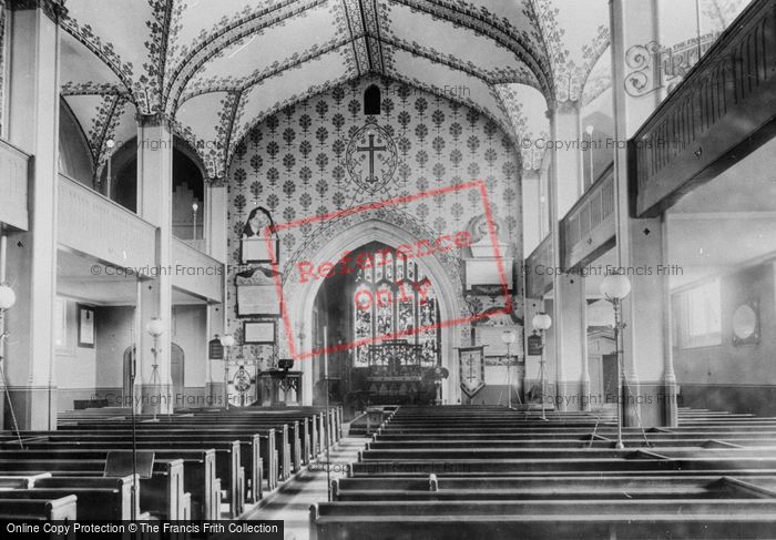 Photo of Chertsey, St Peter's Church Interior 1908