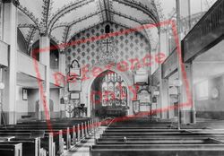 St Peter's Church Interior 1908, Chertsey