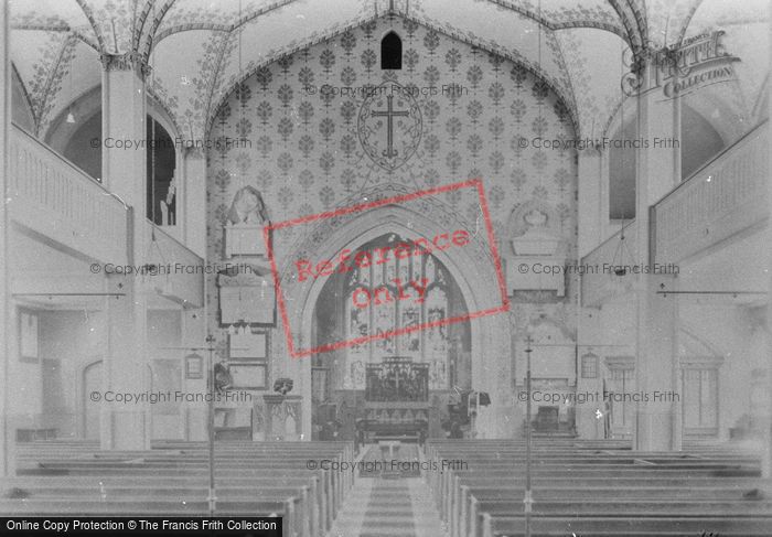 Photo of Chertsey, St Peter's Church Interior 1923