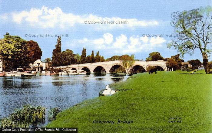 Photo of Chertsey, The Bridge 1962